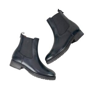 Frye Melissa Double Sole Chelsea Boots Womens 8 M Black Leather Pull On